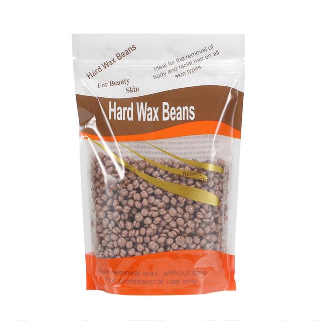 Hair removal wax paper solid hard waxy bean for Sensitive Skin,waxy bean hot waxy bean wax therapy granules 300g chocolate on Productcaster.