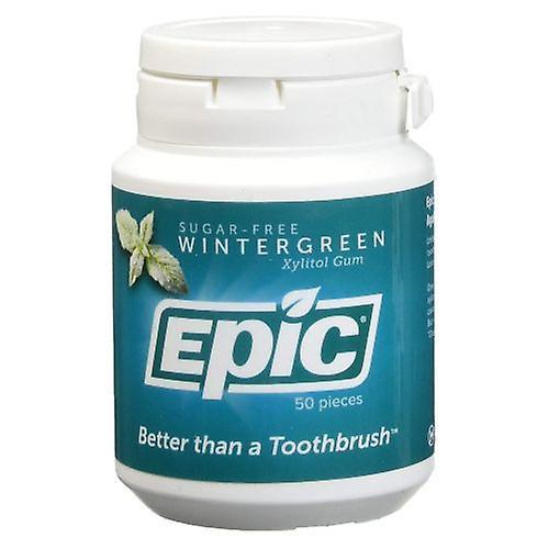 Epic Dental Xylitol Sweetened Gum, Wintergreen 50 Count (Pack of 1) on Productcaster.