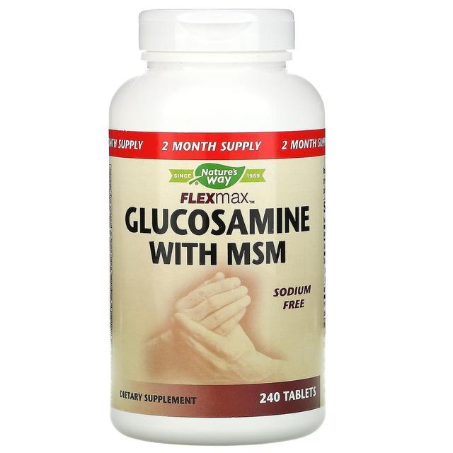 Nature's Way, Flexmax, Glucosamine with MSM, Sodium Free, 240 Tablets on Productcaster.