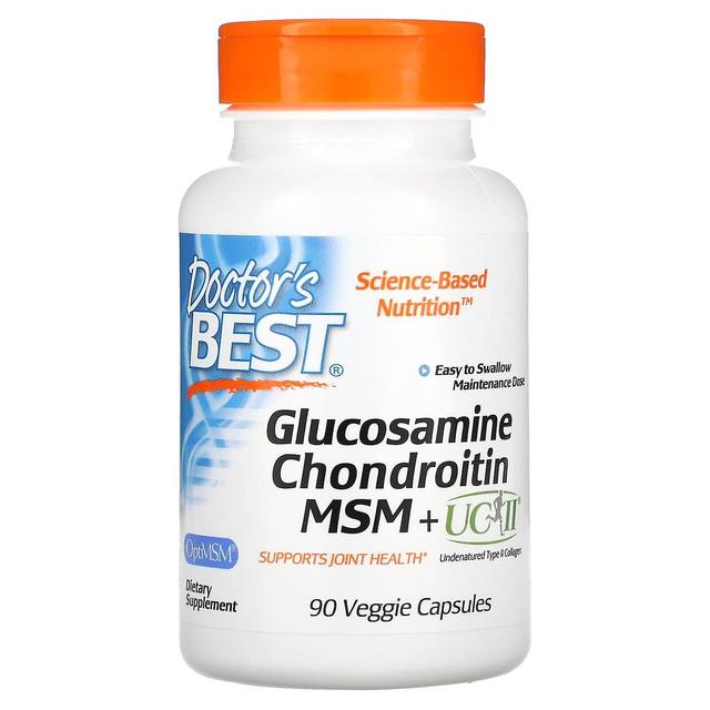 Doctor's Best, Glucosamine Chondroitin, MSM + UCII, 90 Veggie Capsule on Productcaster.