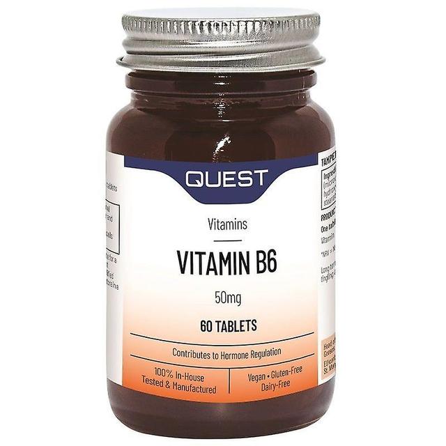 Quest Vitamins Quest vitaminer vitamin B6 50mg flikar 60 (601060) on Productcaster.