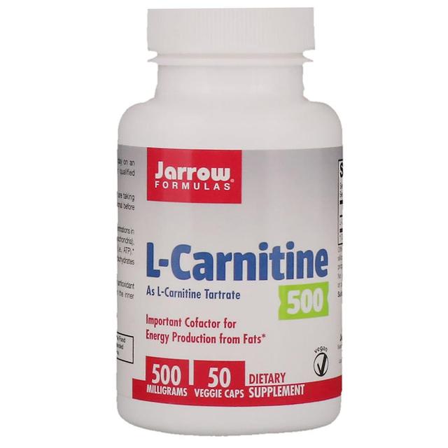 Jarrow Formulas, L-Carnitine 500, 500 mg, 50 Veggie Caps on Productcaster.