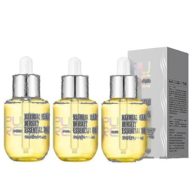 3pcs Purc Natural Hair Growth Essence Thickener Regrowth Sérum Traitements Huile X on Productcaster.