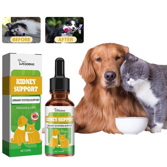 Yegbong Pet Kidney Drops Kidney Stone Removal Urinary Tract Care Maintain Urinary System Anti Inflammation Dog Health Supplement USJ on Productcaster.