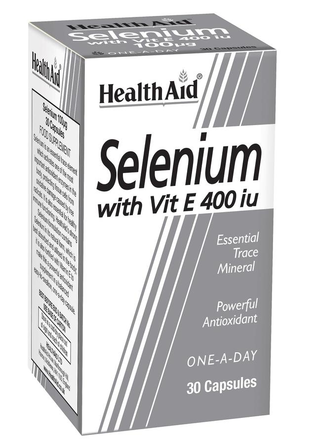 Health Aid Hälsostöd selen med vitamin E 400iu 30-talet on Productcaster.