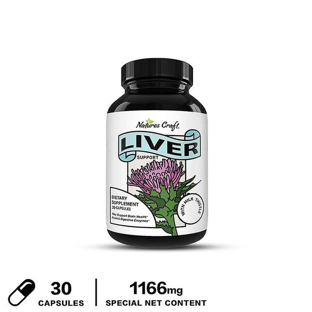 Vorallme Milk Thistle Enhances Liver Detoxification And Cleansing Healthy Liver Repair The Liver Damage Caused By Long-term Drinking 30 capsules on Productcaster.