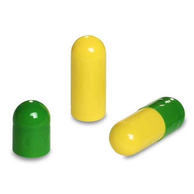 Ronaldo Alta qualità 10.000 pezzi / cartone Capsule di gel Dimensione 00 Mela VerdeGiallo Capsule di gelatina vuote per ca on Productcaster.