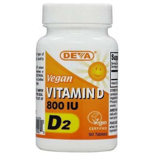 Deva Vegan Vitamins Vegan Vitamin D,800 IU ,90 Tabs (Pack of 6) on Productcaster.