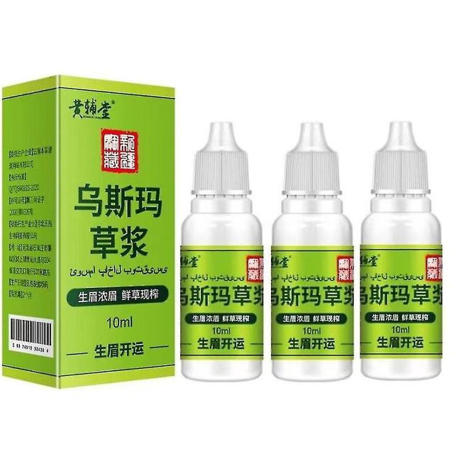 1-3 stuks Usma Grass Growth Voedende Extract Essence Geschikt Voor Wenkbrauwen Wimpers Haarlijn 10ml 3st on Productcaster.