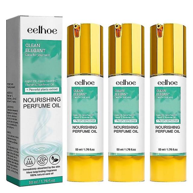 3pcs Perfume Oil Women Fresh & Clean Free Nourishing Oil Gifts For Women 50ml on Productcaster.