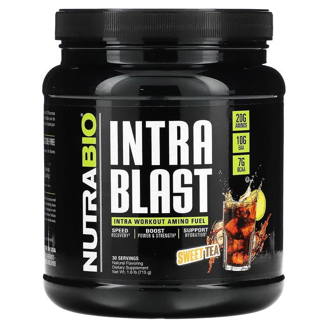 Nutrabio Labs, Intra Blast, Intra Workout Amino Fuel, Tè dolce, 1,6 lb (715 g) on Productcaster.