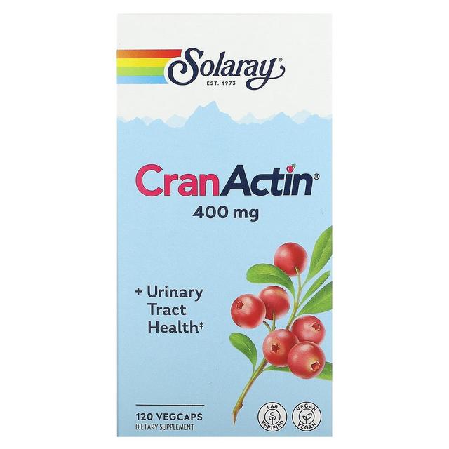 Solaray, CranActin, Urinary Tract Health, 400 mg, 120 VegCaps on Productcaster.