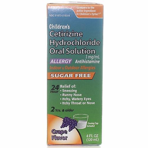 Zyrtec Cetirizine Hydrochloride Oral Solutiuon, 4 Oz (Pack of 4) on Productcaster.