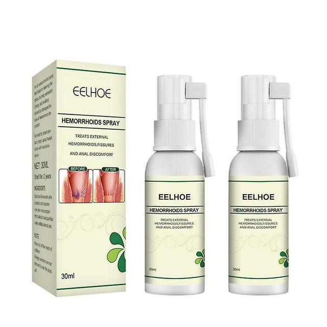 2pcs Salud Cuidado de la Piel Tratamiento Natural de Hemorroides Herbales Pilones Internos Fisura Anal Externa Alivio Anal Spray Aceites Esenciales on Productcaster.