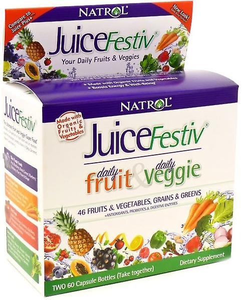 Natrol Juicefestiv Denné ovocie &veggie 60 + 60 Kapsuly on Productcaster.