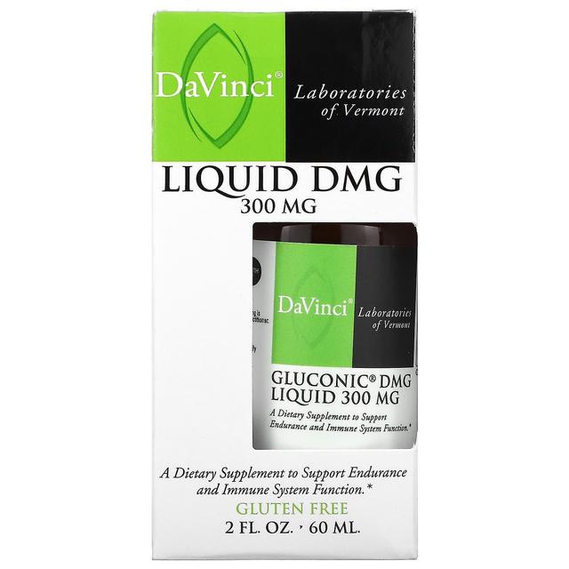 DaVinci Laboratories of Vermon DaVinci laboratorier i Vermont, Glukonisk DMG vätska, 300 mg, 2 fl oz (60 ml) on Productcaster.