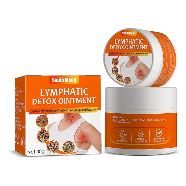 South Moon 30g Lymphatic Detox Ointment Herbal Ingredients Fast Penetration Promote Metabolism Body Detoxify on Productcaster.