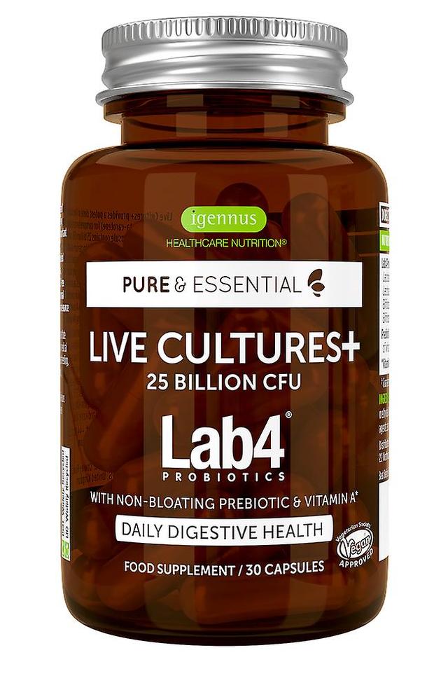 Igennus pure & essential live cultures+ lab4 probiotics 30's on Productcaster.