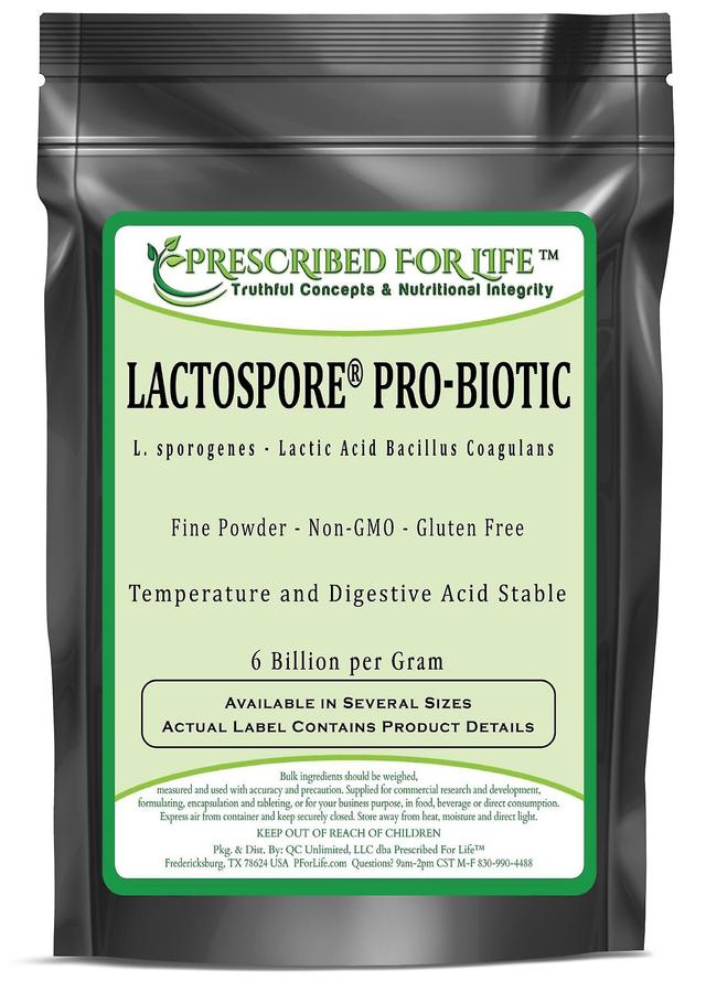 Sabinsa Lactospore -temperatura y ácido digestivo estable polvo probiótico (L. sporogenes-6 billones/gramo) 2 kg (4.4 lb) on Productcaster.