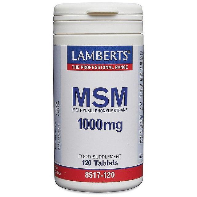 Lamberts MSM 1000mg Tabs 120 (8517-120) on Productcaster.