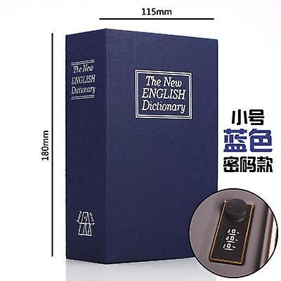 源头工厂创意书本保险盒英文字典书本保险储物收藏箱小号一件代发 密码蓝色加2元 180*115*55MM Password blue plus 2 yuan on Productcaster.