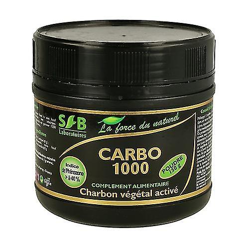 Carbo 1000, activated vegetable charcoal powder 150 g of powder on Productcaster.