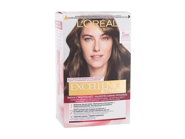 L'Oréal Paris - Excellence Creme Triple Protection 500 Natural Brown - For Women, 48 ml on Productcaster.