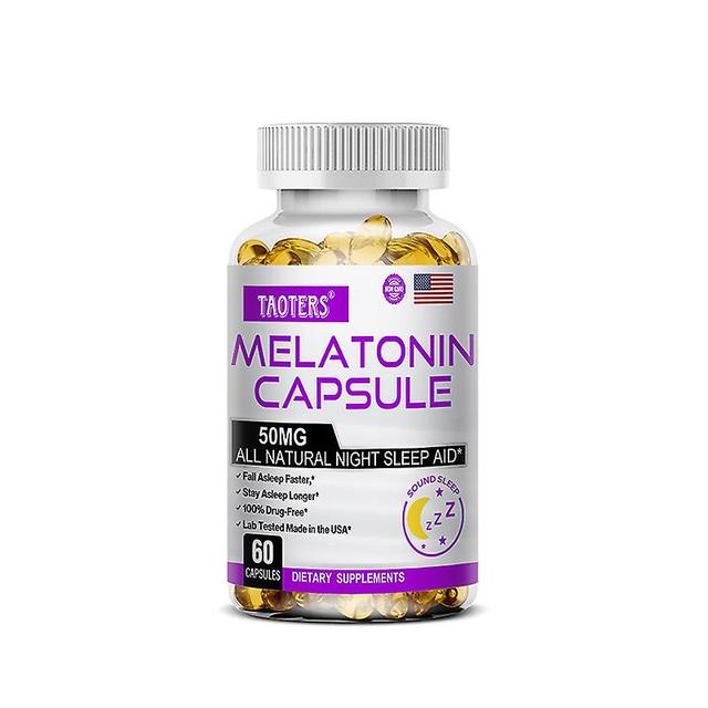 Vorallme Melatonin Capsules Sleep Fast, Improve Memory And Sleep Quality Improve Insomnia 60 count-1 bottle on Productcaster.