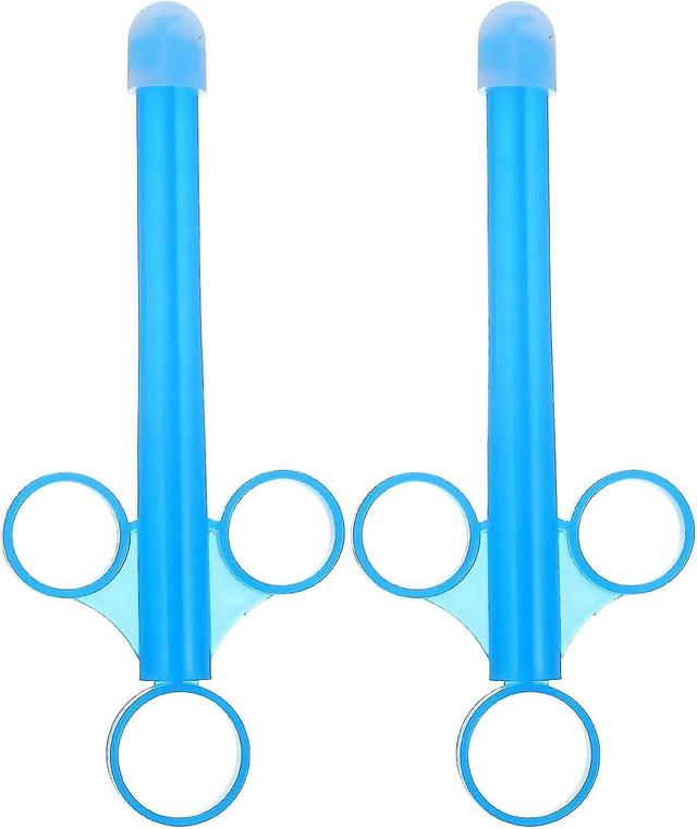 Lube Applicator Syringe, 3 Pack Lubricant Tube Applicator, Easy To Use & Clean, Reusable Tube Shoote 2PackBlue on Productcaster.