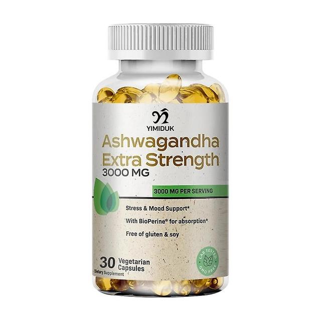 Eccpp Ashwagandha Extract Capsules Improved Sleep Relieve Stress Enhances Immunity Potency Erection Male Healthy Supplement 30 PCS on Productcaster.