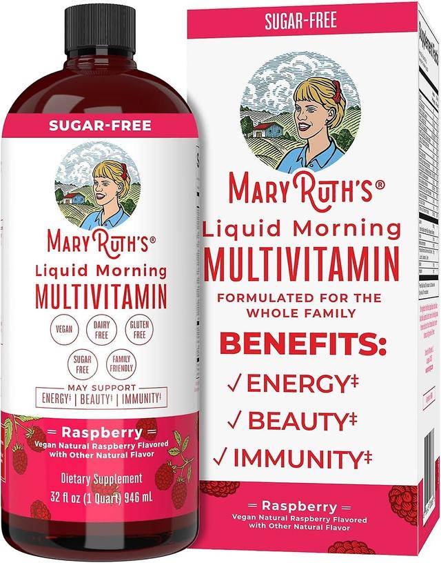 MaryRuth's Liquid Morning Multivitamin, Raspberry, 32 oz (946ml) 32oz on Productcaster.