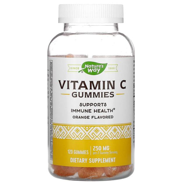 Nature's Way, Vitamin C Gummies, Orange, 250 mg, 120 Gummies on Productcaster.