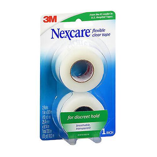 Nastro trasparente flessibile di pronto soccorso Nexcare, 1 pollice 2 ciascuno (confezione da 1) on Productcaster.