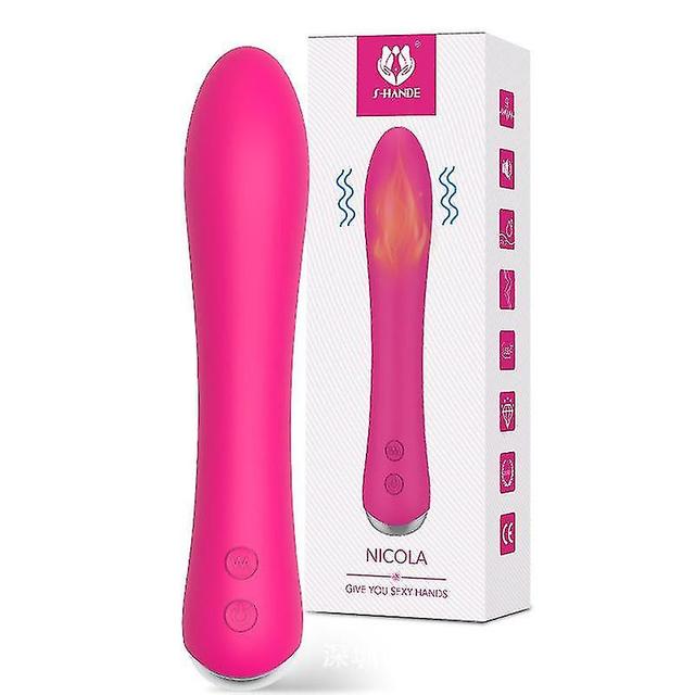 Sjioh Kleiner und tragbarer Handvibrator für Frauen mit Heizfunktion rot on Productcaster.