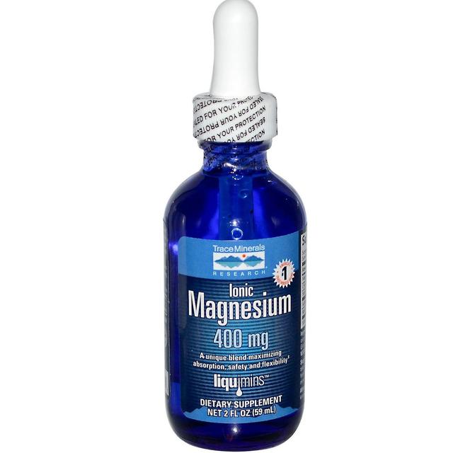 Trace Minerals Forskning i spormineraler, ionisk magnesium, 400 mg, 2 fl oz (59 ml) on Productcaster.