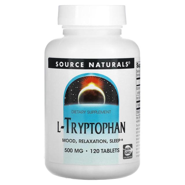 Source Naturals, L-Tryptophan, 500 mg, 120 Tablets on Productcaster.