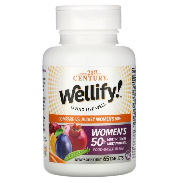 21st Century 2000-talet, Wellify! Kvinnor's 50+ Multivitamin Multimineral, 65 Tabletter on Productcaster.