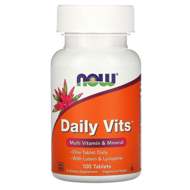 NOW Foods, Daily Vits, Multi Vitamin & Mineral, 100 Tablets on Productcaster.