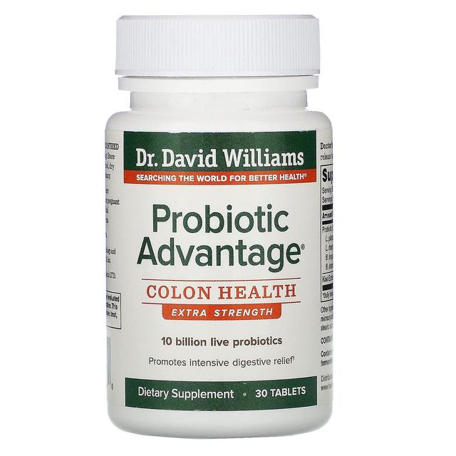 Williams Nutrition, Vantagem probiótica, Saúde do cólon, Força extra, 30 comprimidos on Productcaster.