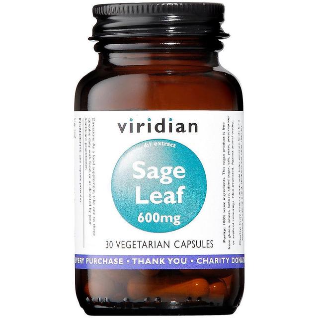 Viridian sage leaf 600mg 30's on Productcaster.