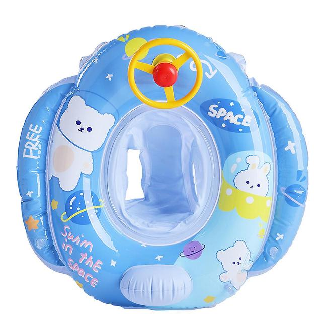 Pvc Material Swimming Tool Swim Trainers Gift For Toddler Portable Waterproof Swim Trainers Blue Bear on Productcaster.