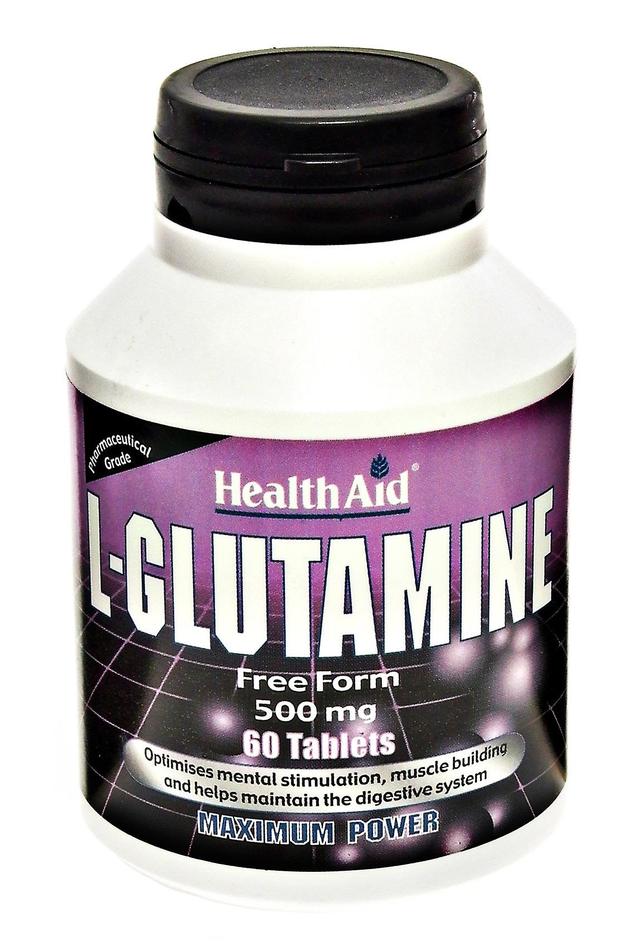 Health Aid Hälsostöd l-glutamin 500mg 60's on Productcaster.