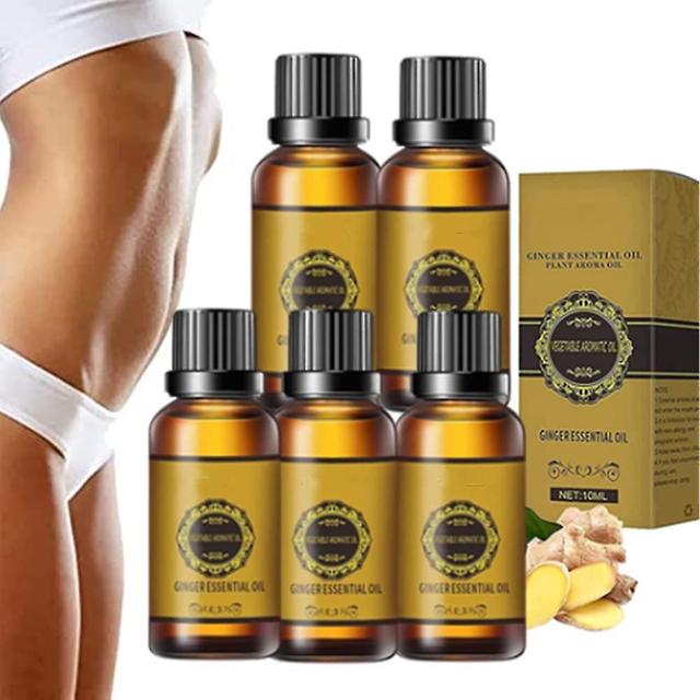 10ml Belly Drainage Ginger Oil, Hatic Drainage Ginger Oil, Slimming Tummy Ginger Oil, Natural Drainage Ginger Oil Essential Relax Massage Liquid (1... on Productcaster.