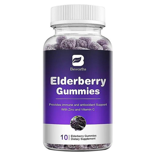 Eccpp 60st Elderberry Gummies Kraftfulla antioxidanter packade i fläder med zink och C-vitamin för att hjälpa till att öka immunförsvaret 10 gummies on Productcaster.