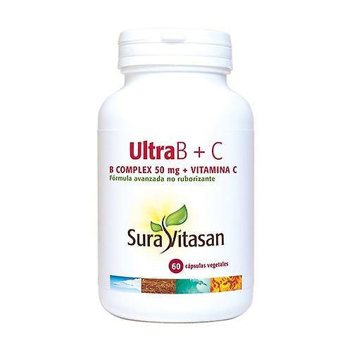 Sura Vitasan Ultra B Complex + C 60 vegetable capsules on Productcaster.