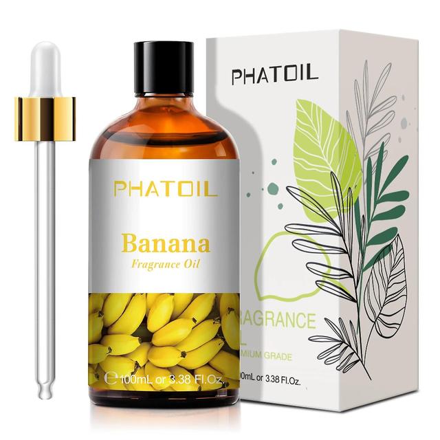 Phatoil 100ml blåbær duftolier kokosnød vanilje grøn æble mango tranebær jordbær drue guava kirsebær esssentielle olier Banana on Productcaster.