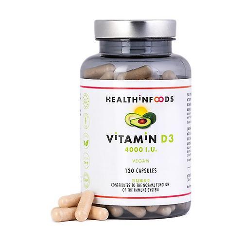 Health in Foods Vitamin D3 4000 IU 120 capsules on Productcaster.