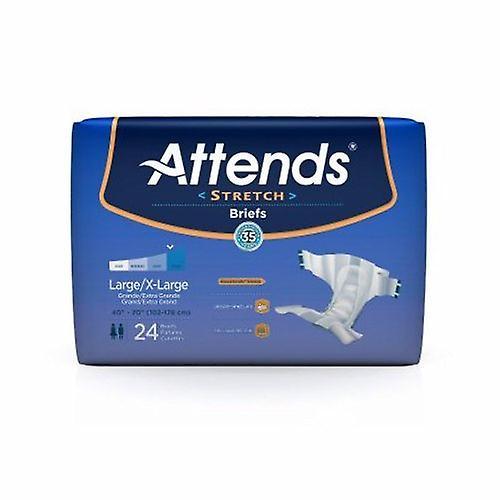 Attends Unisex Adult Incontinence Brief Stretch Large / X-Large Disposable Heavy Absorbency, Count of 96 (Pack of 1) on Productcaster.