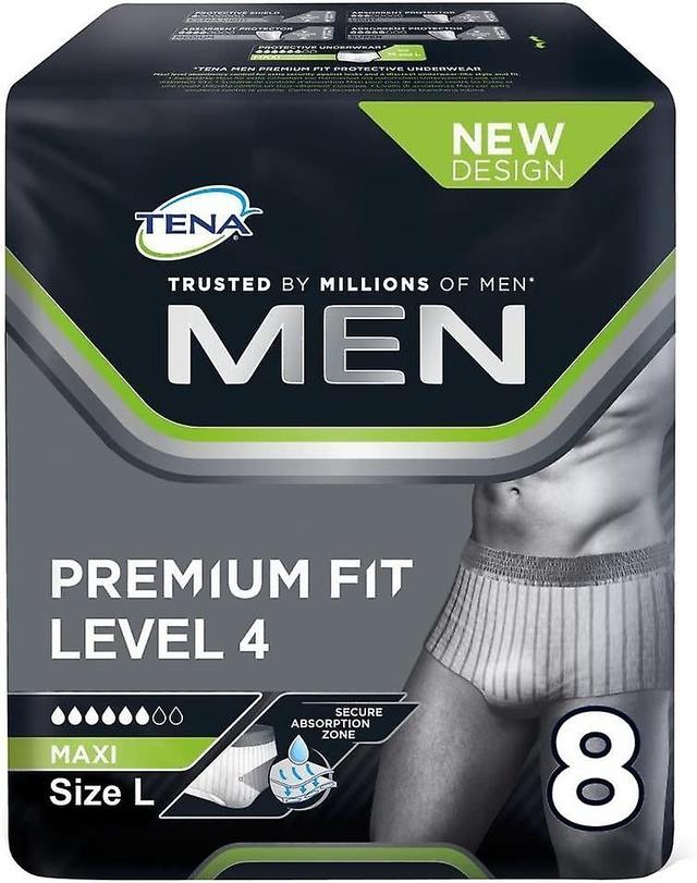 Tena Men Premium Fit Protective Level 4 Incontinence Maxi Pants - Large Pack of 8 L on Productcaster.