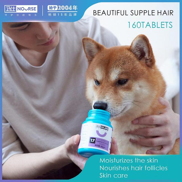 Rion Pet Dog Blasting Powder Teddy Dog Beauty Hair Care Skin Promote Hair Growth Nutrition Supplements For Dogs 160 Tabletten on Productcaster.